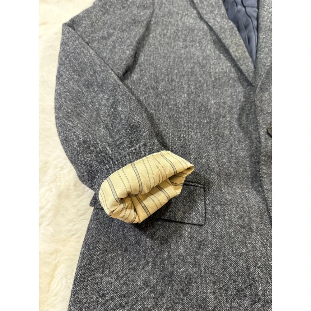J.Crew Ludlow Suit 40R 31x34 Grey Moon British Herringbone Wool Yorkshire Tweed
